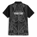 Maori Language Week Personalised Hawaiian Shirt Kia Mau Ki To Ukaipo Grey Color