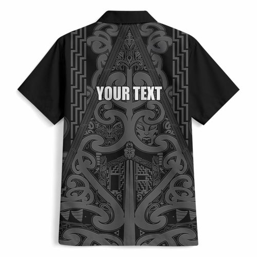 Maori Language Week Personalised Hawaiian Shirt Kia Mau Ki To Ukaipo Grey Color
