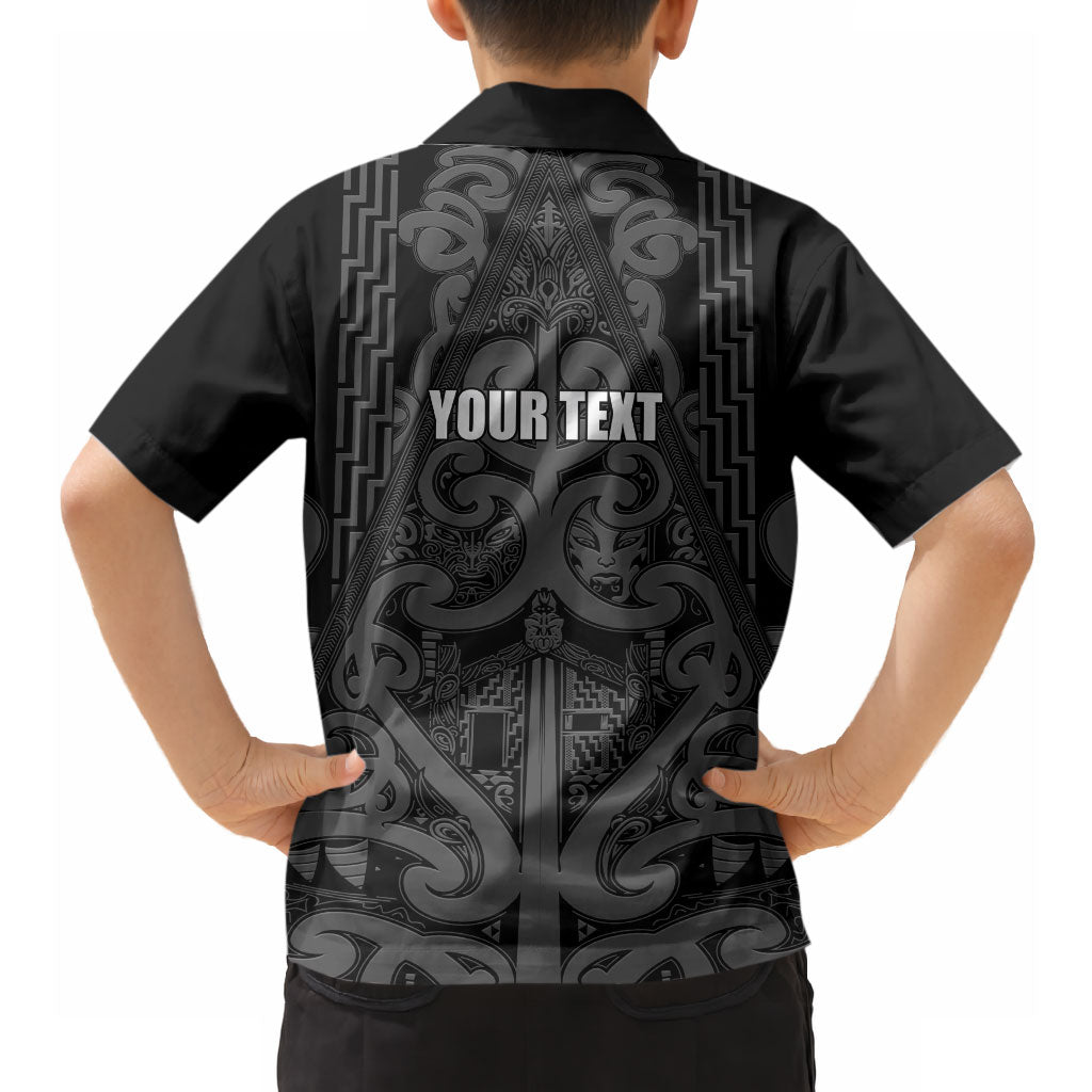 Maori Language Week Personalised Hawaiian Shirt Kia Mau Ki To Ukaipo Grey Color