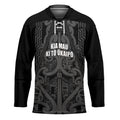 Maori Language Week Personalised Hockey Jersey Kia Mau Ki To Ukaipo Grey Color