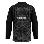 Maori Language Week Personalised Hockey Jersey Kia Mau Ki To Ukaipo Grey Color