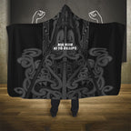 Maori Language Week Hooded Blanket Kia Mau Ki To Ukaipo Grey Color