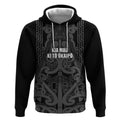 Maori Language Week Personalised Hoodie Kia Mau Ki To Ukaipo Grey Color