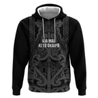 Maori Language Week Personalised Hoodie Kia Mau Ki To Ukaipo Grey Color