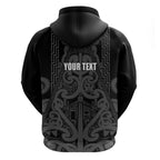Maori Language Week Personalised Hoodie Kia Mau Ki To Ukaipo Grey Color