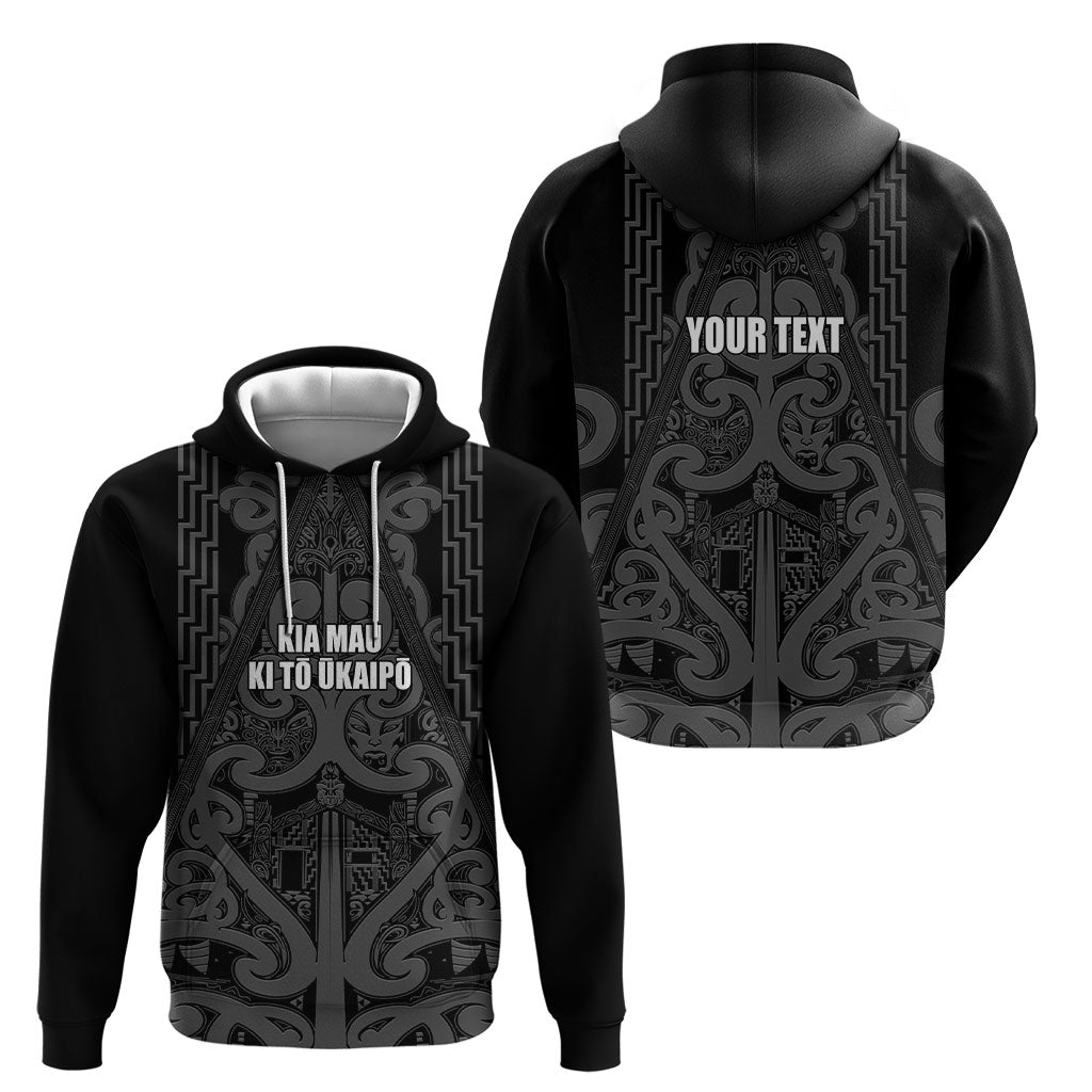 Maori Language Week Personalised Hoodie Kia Mau Ki To Ukaipo Grey Color