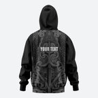 Maori Language Week Personalised Hoodie Kia Mau Ki To Ukaipo Grey Color