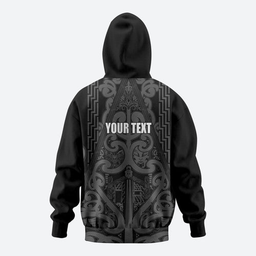 Maori Language Week Personalised Hoodie Kia Mau Ki To Ukaipo Grey Color