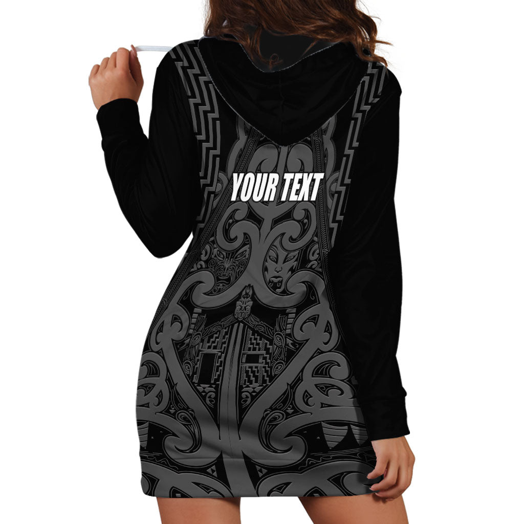 Maori Language Week Personalised Hoodie Dress Kia Mau Ki To Ukaipo Grey Color