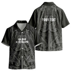 Maori Language Week Personalised Kid Hawaiian Shirt Kia Mau Ki To Ukaipo Grey Color