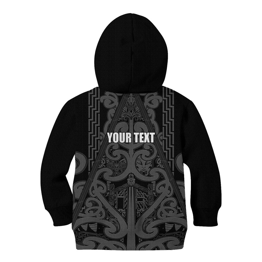 Maori Language Week Personalised Kid Hoodie Kia Mau Ki To Ukaipo Grey Color