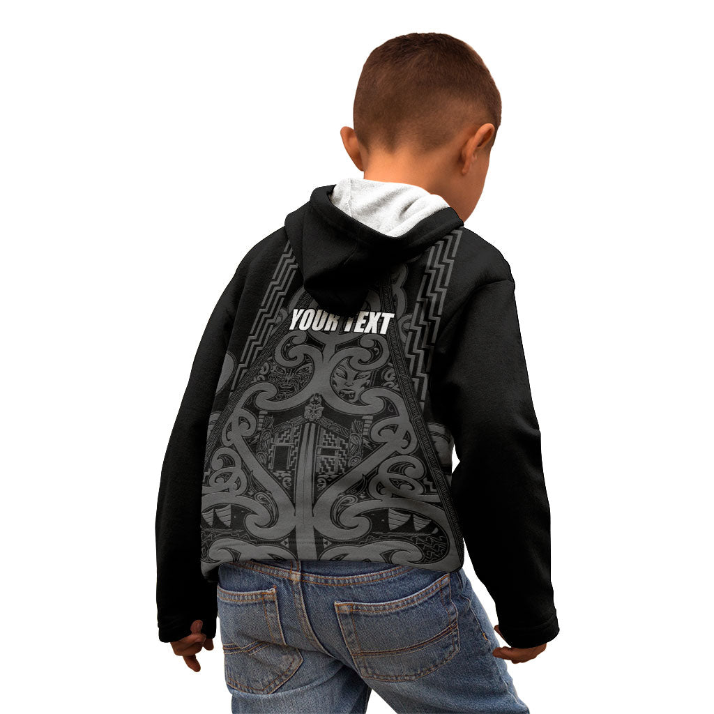 Maori Language Week Personalised Kid Hoodie Kia Mau Ki To Ukaipo Grey Color