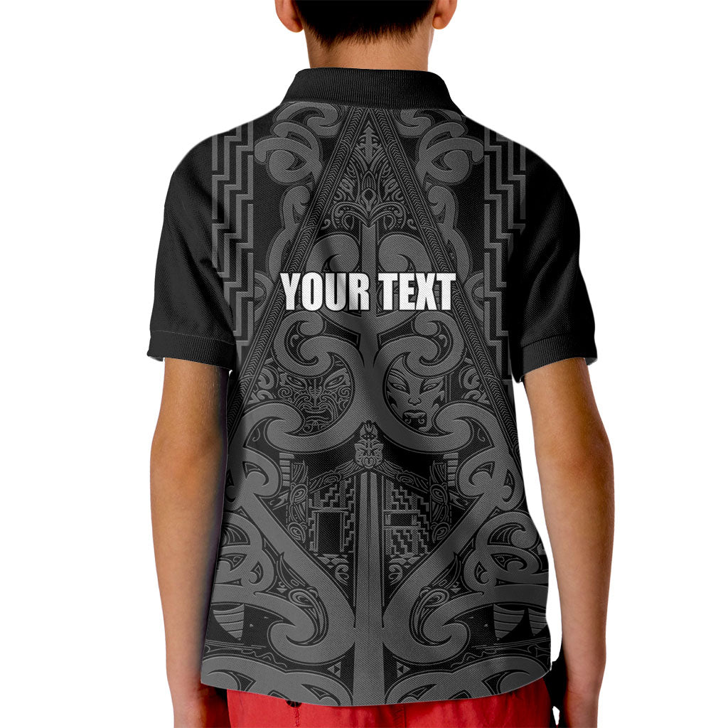Maori Language Week Personalised Kid Polo Shirt Kia Mau Ki To Ukaipo Grey Color