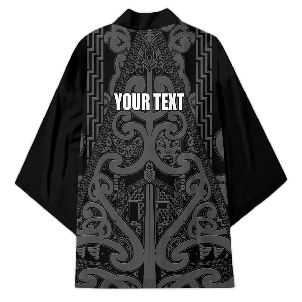 Maori Language Week Personalised Kimono Kia Mau Ki To Ukaipo Grey Color