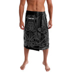 Maori Language Week Personalised Lavalava Kia Mau Ki To Ukaipo Grey Color