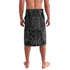 Maori Language Week Personalised Lavalava Kia Mau Ki To Ukaipo Grey Color