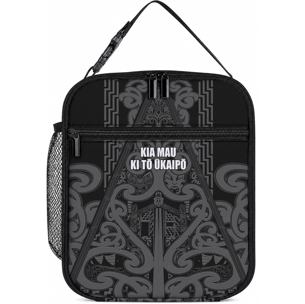 Maori Language Week Lunch Bag Kia Mau Ki To Ukaipo Grey Color