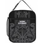 Maori Language Week Lunch Bag Kia Mau Ki To Ukaipo Grey Color