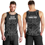 Maori Language Week Personalised Men Tank Top Kia Mau Ki To Ukaipo Grey Color
