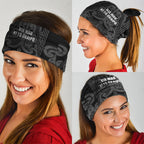 Maori Language Week Neck Gaiter Kia Mau Ki To Ukaipo Grey Color