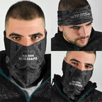 Maori Language Week Neck Gaiter Kia Mau Ki To Ukaipo Grey Color