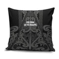 Maori Language Week Pillow Cover Kia Mau Ki To Ukaipo Grey Color