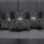 Maori Language Week Pillow Cover Kia Mau Ki To Ukaipo Grey Color