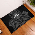 Maori Language Week Rubber Doormat Kia Mau Ki To Ukaipo Grey Color
