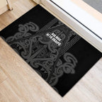 Maori Language Week Rubber Doormat Kia Mau Ki To Ukaipo Grey Color