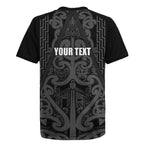 Maori Language Week Personalised Rugby Jersey Kia Mau Ki To Ukaipo Grey Color