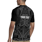 Maori Language Week Personalised Rugby Jersey Kia Mau Ki To Ukaipo Grey Color