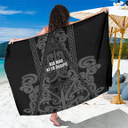 Maori Language Week Sarong Kia Mau Ki To Ukaipo Grey Color