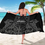 Maori Language Week Sarong Kia Mau Ki To Ukaipo Grey Color