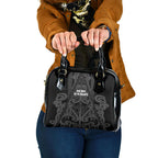 Maori Language Week Shoulder Handbag Kia Mau Ki To Ukaipo Grey Color