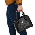 Maori Language Week Shoulder Handbag Kia Mau Ki To Ukaipo Grey Color