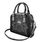 Maori Language Week Shoulder Handbag Kia Mau Ki To Ukaipo Grey Color