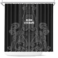 Maori Language Week Shower Curtain Kia Mau Ki To Ukaipo Grey Color