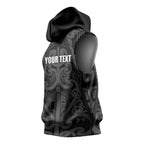 Maori Language Week Personalised Sleeveless Hoodie Kia Mau Ki To Ukaipo Grey Color