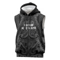 Maori Language Week Personalised Sleeveless Zip Hoodie Kia Mau Ki To Ukaipo Grey Color
