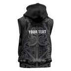 Maori Language Week Personalised Sleeveless Zip Hoodie Kia Mau Ki To Ukaipo Grey Color