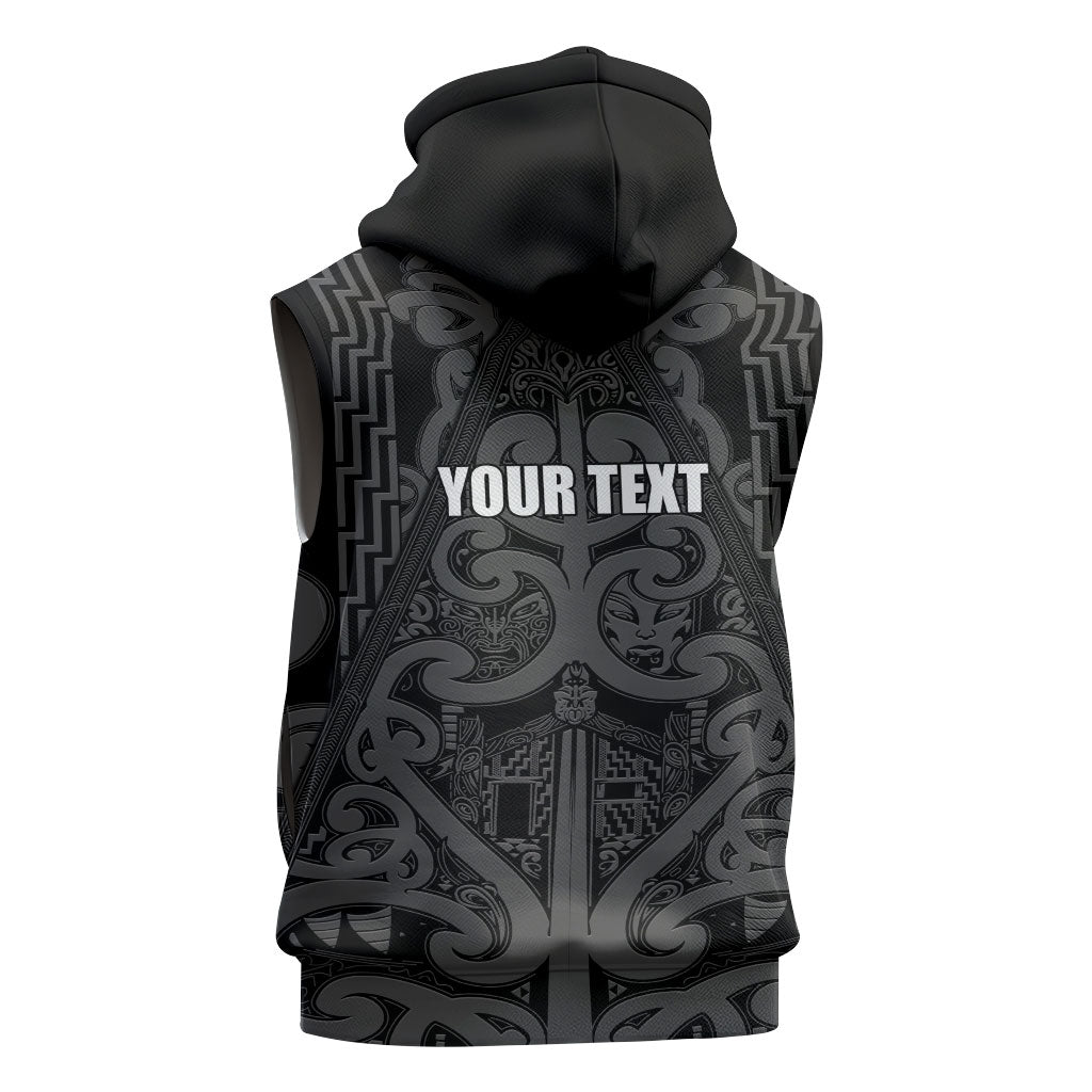 Maori Language Week Personalised Sleeveless Zip Hoodie Kia Mau Ki To Ukaipo Grey Color