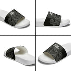 Maori Language Week Slide Sandals Kia Mau Ki To Ukaipo Grey Color