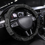 Maori Language Week Steering Wheel Cover Kia Mau Ki To Ukaipo Grey Color