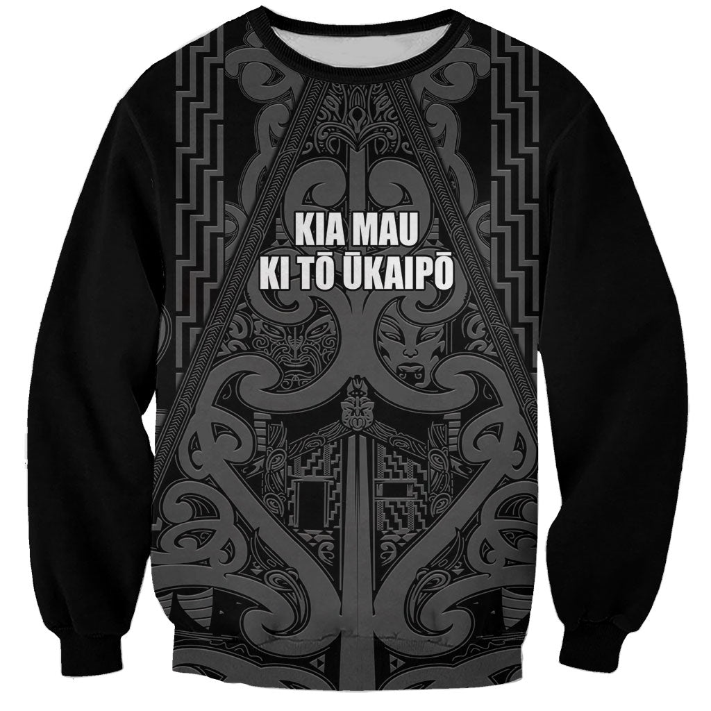Maori Language Week Personalised Sweatshirt Kia Mau Ki To Ukaipo Grey Color