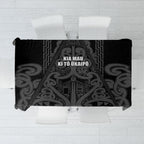 Maori Language Week Tablecloth Kia Mau Ki To Ukaipo Grey Color