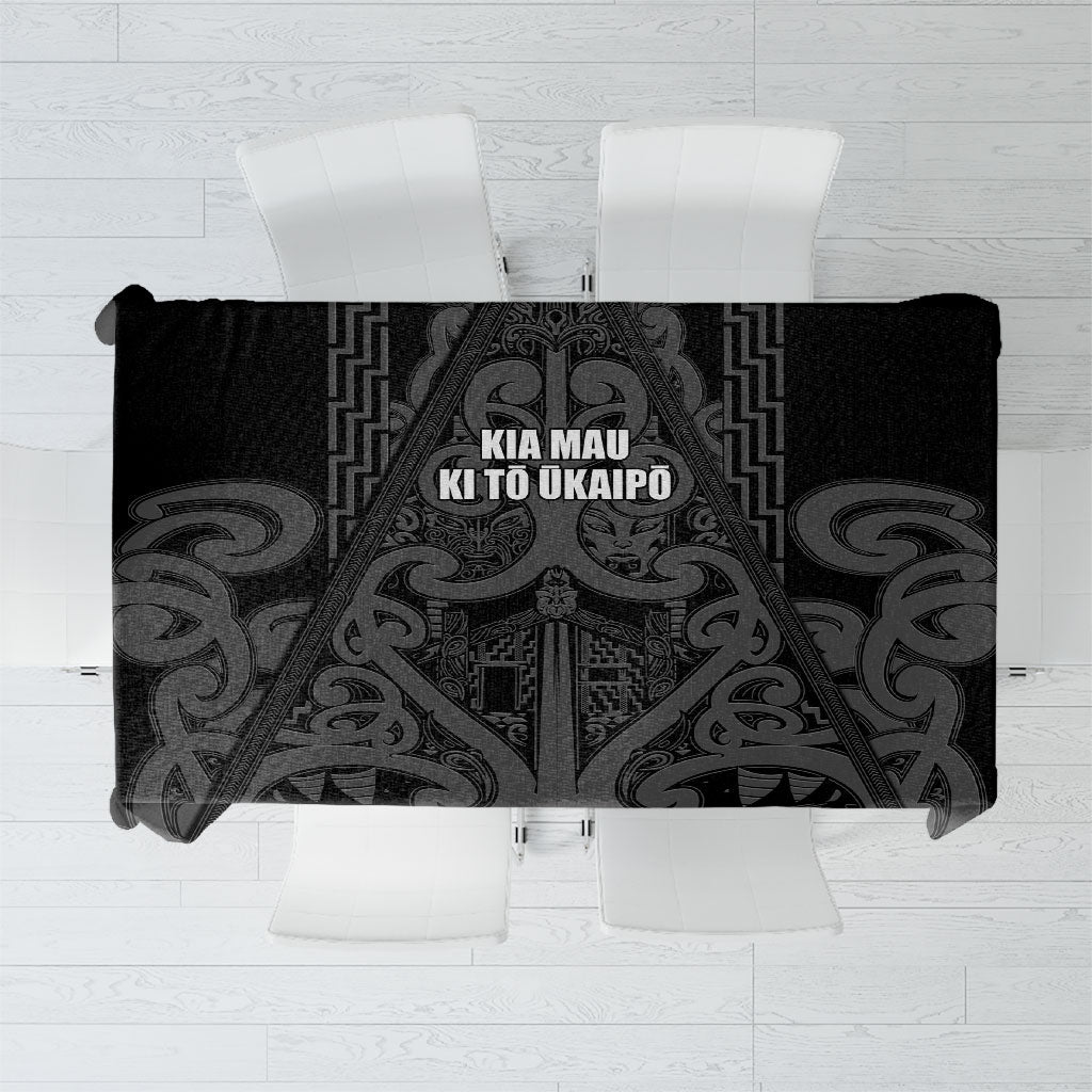 Maori Language Week Tablecloth Kia Mau Ki To Ukaipo Grey Color