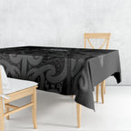 Maori Language Week Tablecloth Kia Mau Ki To Ukaipo Grey Color
