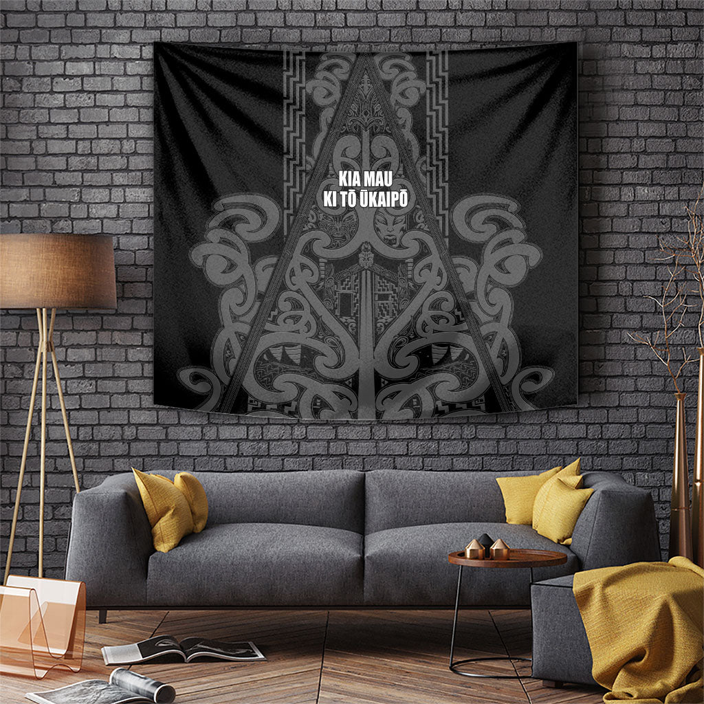 Maori Language Week Tapestry Kia Mau Ki To Ukaipo Grey Color