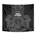 Maori Language Week Tapestry Kia Mau Ki To Ukaipo Grey Color