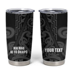 Maori Language Week Personalised Tumbler Cup Kia Mau Ki To Ukaipo Grey Color